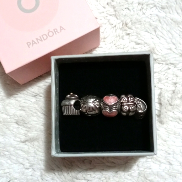 Pandora Jewelry - Pandora Retired Charms with box
